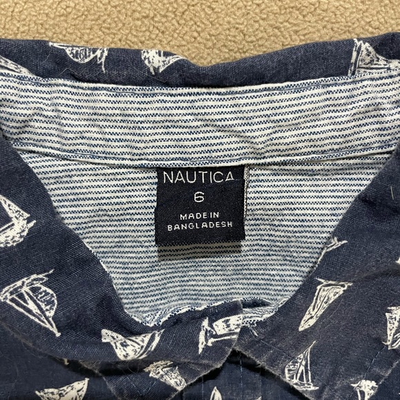 Nautica Short Sleeve Oxford Shirt - Picture 2 of 3